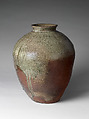 Jar, Tanba ware; stoneware with natural ash glaze, Japan