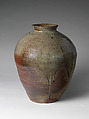 Jar, Tanba ware; stoneware with natural ash glaze, Japan