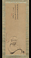 Bodhidharma, Kano Takanobu (Japanese, 1571–1618), Hanging scroll; ink on paper, Japan