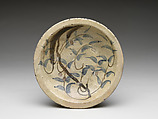 Ishizara with Willow Branch, Stoneware with iron brown and cobalt blue under transparent glaze (Seto ware), Japan