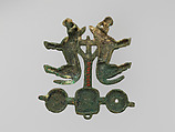 Plaque in the Shape of a Chariot, Bronze, Northeast China