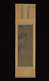 Overhanging Cliff with Bamboo and Orchid, Attributed to Kwon Dong-yu (Korean, dates unknown), Hanging scroll; ink on silk, Korea