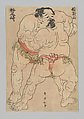 Sumo Wrestlers Inariyama and Matsuozaki
, Katsukawa Shun'ei  Japanese, Wood-block print (nishiki-e); ink and color on paper, Japan