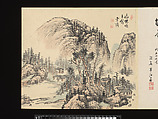 Title: Landscapes after Masters of the Past, Paintings by Sugai Baikan (Japanese, 1784–1844), Album of eighteen double leaves; ink and color on paper, Japan