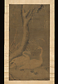 Swans and Winter Landscape, Unidentified artist, Hanging scroll; ink and color on silk, China