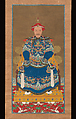 Portrait of Kangxi Emperor (1662–1722), Unidentified artist, Hanging scroll; ink, color, and gold on silk, China