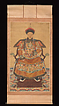 Portrait of Yongzheng Emperor (1723–1735), Unidentified artist Chinese, 19th century, Hanging scroll; ink and color on silk, China
