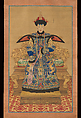 Portrait of a Qianlong Empress, Unidentified artist Chinese, 19th century, Hanging scroll; ink and color on silk, China