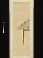 Eaves Decorated with Irises for the Tango Festival, Kikuchi Yōsai  Japanese, Hanging scroll; ink and color on silk, Japan