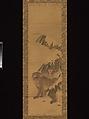 Monkeys, Mori Yūsen  Japanese, Hanging scroll; ink and color on silk, Japan