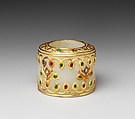 Jewelled Thumb-Ring, Nephrite, white with very faint bluish tint, India
