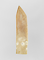 Ceremonial dagger-ax (Ge), Jade (nephrite), China