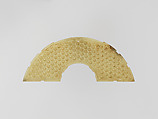 Arc-Shaped Pendant (Huang), Jade (nephrite), China