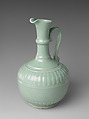 Ewer, Porcelain with incised decoration under celadon glaze (Jingdezhen ware), China