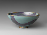 Bowl, Porcelain with glaze and copper-red splash (Jun ware), China