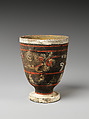 Goblet (one of a pair), Earthenware with pigment, China