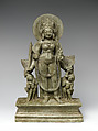Four-Armed Goddess, possibly Sarada, Chlorite schist, India (Jammu and Kashmir, ancient kingdom of Kashmir)