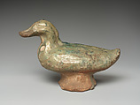 Figure of a Duck, Red pottery, China