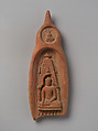 Sealing Depicting the Buddha at the Mahabodhi Temple, Bodhgaya, Terracotta, India (Bihar)