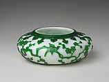 Bowl on Wood Stand, Glass, China