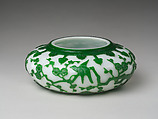 Bowl on Wood Stand, Glass, China