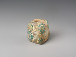 Eye Bead, Glass with blue, brown and white decoration, China