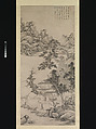 Lofty Scholar among Streams and Mountains, in the manner of Juran, Wang Jian (Chinese, 1609–1677/88), Hanging scroll; ink on paper, China