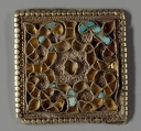 Ornamented Plaques, Gold with turquoise inlay, Eastern Central Asia or northern China