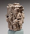Column Surround with Pensive Woman, Terracotta, Indonesia (Java)