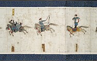 Horsemanship Competition for the Shunzhi Emperor, Nardunbu (Manchu, active mid-17th century), Handscroll; ink and color on paper, China