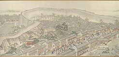 The Qianlong Emperor's Southern Inspection Tour, Scroll Six: Entering Suzhou along the Grand Canal, Xu Yang (Chinese, active ca. 1750–after 1776) and assistants, Handscroll; ink and color on silk, China