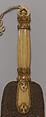 Fly Whisk, Ivory with tin beads and palm-leaf fibers, China
