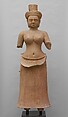 Standing Female Deity, Stone, Cambodia