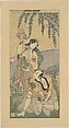 Scene from a Drama, Ippitsusai Bunchō  Japanese, Woodblock print; ink and color on paper, Japan
