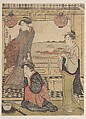 An Entertainment at Shinagawa, Sakuragawa Bunkyo  Japanese, Right-hand sheet of a triptych of woodblock prints; ink and color on paper, Japan