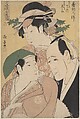 The New Year Niwaka Festival in the Pleasure Quarters, Eishōsai Chōki Japanese, Woodblock print; ink and color on paper, Japan