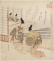 The Filial Son at Kamakura, From the Book: Sasekishu, Yashima Gakutei  Japanese, Woodblock print (surimono); ink and color on paper, Japan
