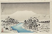 Mount Ibuki in Snow (Yuki no Ibukiyama), Hashiguchi Goyō Japanese, Woodblock print; ink and color on paper, Japan