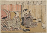 The Art of Conversation, Suzuki Harunobu Japanese, Woodblock print; ink and color on paper, Japan