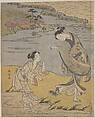 The Clinging Crab, Suzuki Harunobu  Japanese, Woodblock print; ink and color on paper, Japan