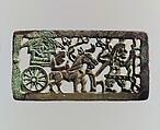 Plaque with Horse Carriage, Bronze, China