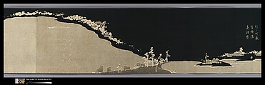Happy Improvisations on a Riverboat Journey, Itō Jakuchū (Japanese, 1716–1800), Handscroll; woodblock print; ink on paper, Japan