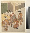 On the Engawa of Tsuta-ya, Suzuki Harunobu Japanese, Woodblock print; ink and color on paper, Japan