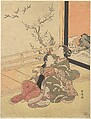 See Them Fly, Suzuki Harunobu (Japanese, 1725–1770), Woodblock print; ink and color on paper, Japan