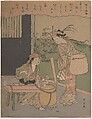 Poem by Henjō Sojō, Suzuki Harunobu Japanese, Woodblock print; ink and color on paper, Japan
