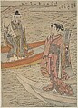 Parody of the Noh Play "Hakurakuten", Suzuki Harunobu  Japanese, Woodblock print; ink and color on paper, Japan