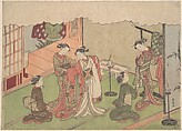 The Marriage Ceremony, Suzuki Harunobu Japanese, Woodblock print; ink and color on paper, Japan