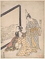 Parody of Minamoto no Tametomo, Suzuki Harunobu  Japanese, Woodblock print; ink and color on paper, Japan