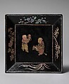 Dish with two boys

, Black lacquer inlaid with mother-of-pearl, China