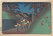 Fukushima Station, Utagawa Hiroshige  Japanese, Woodblock print; ink and color on paper, Japan
